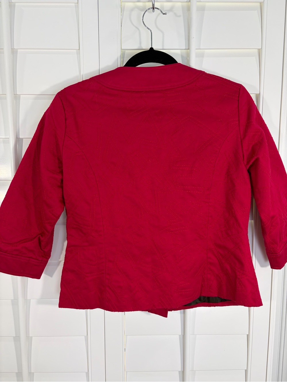 Coldwater Creek Raspberry Button-Front Blazer Jacket (10P) - Picture 2 of 7